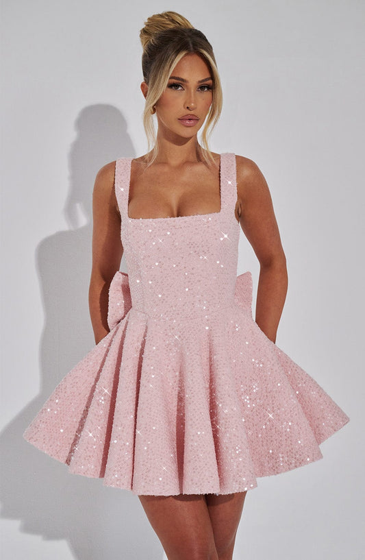 Dorothy Mini Elbise - Allık