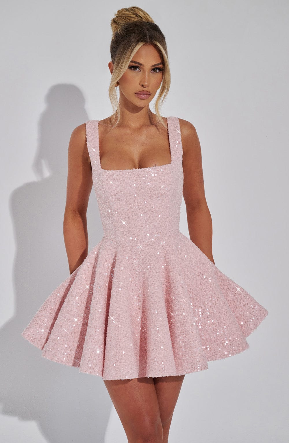 Dorothy Mini Elbise - Allık