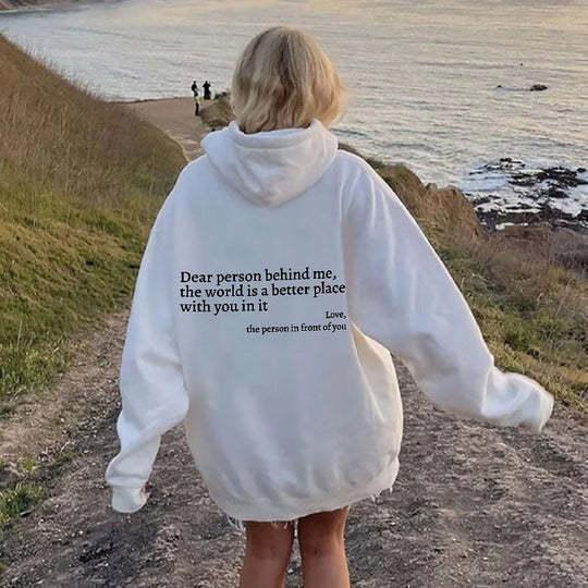 Yazı Baskılı Günlük Kapüşonlu