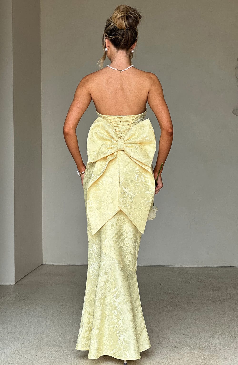Felicity Uzun Elbise - Limon