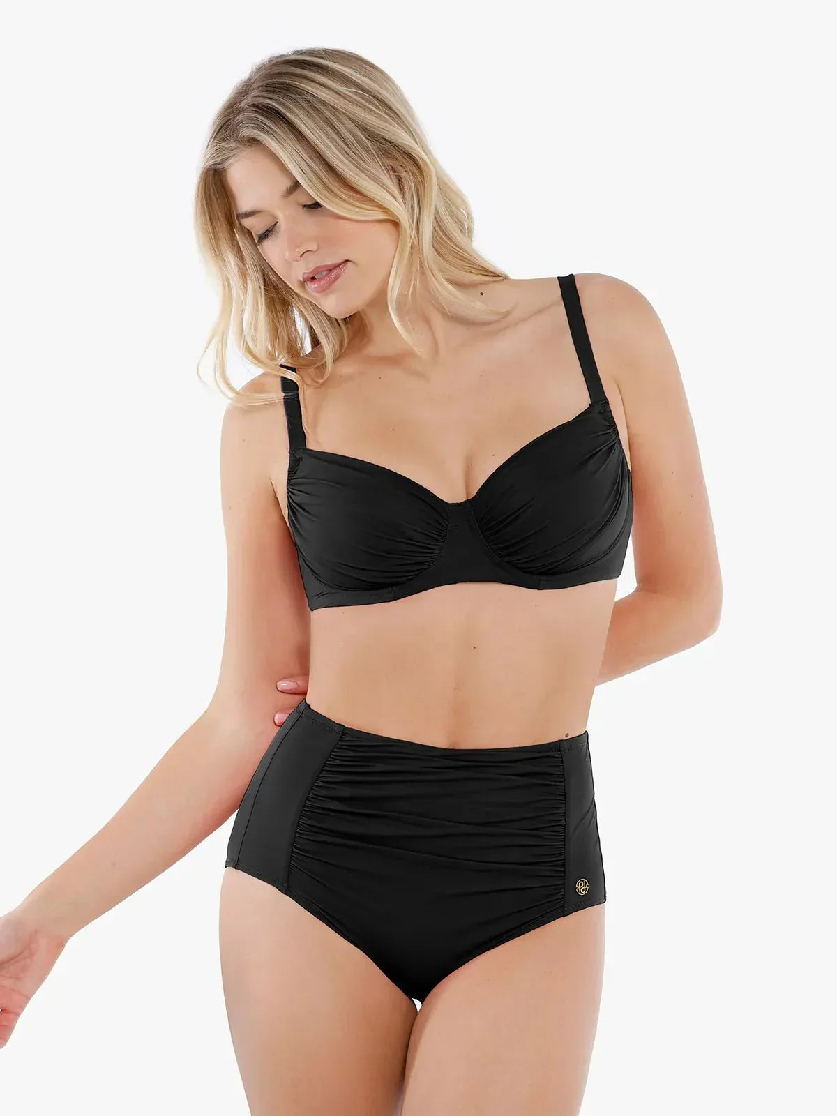 Şekillendirici Buruşuk Balenli Bikini Üstü
