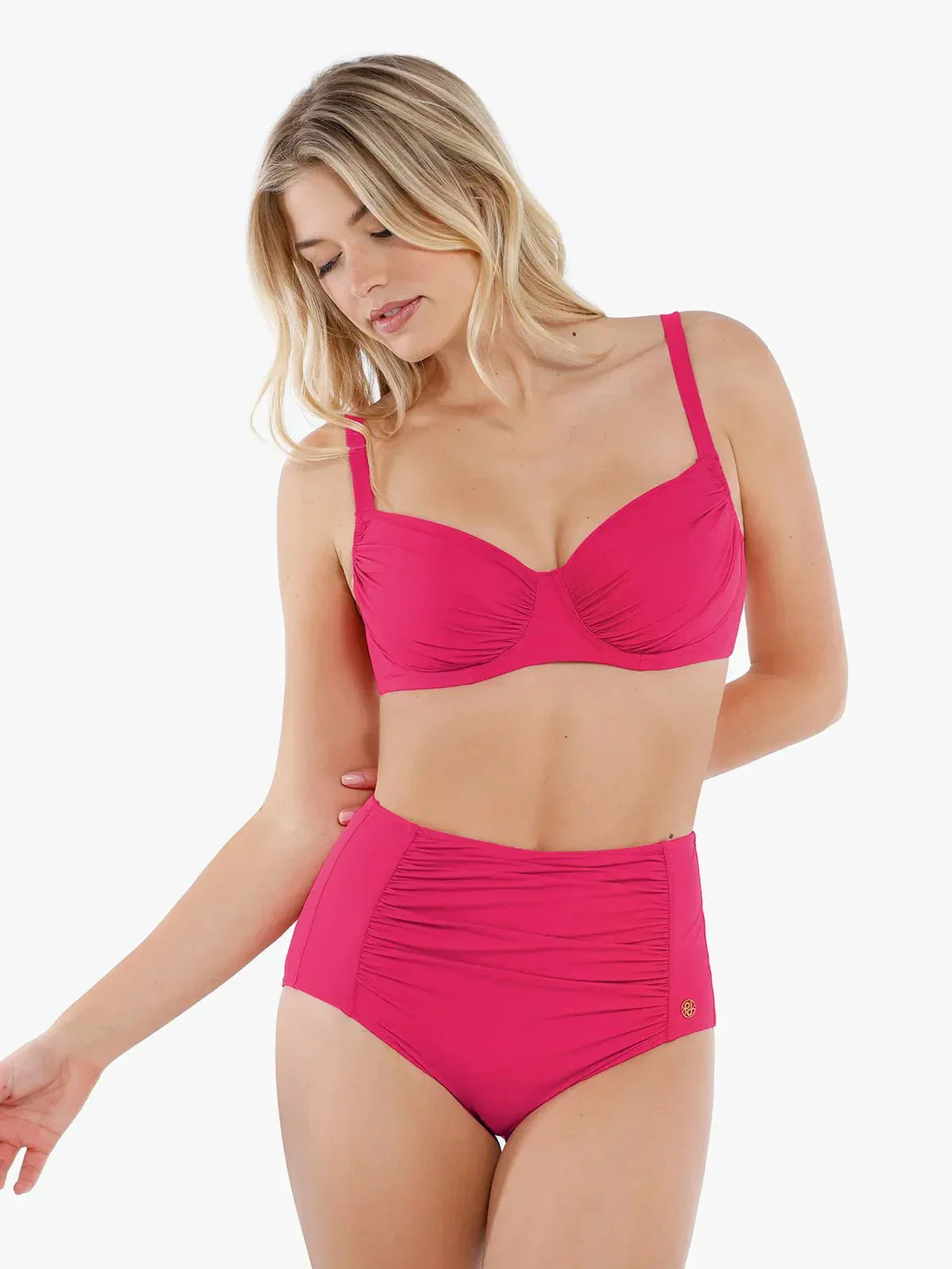 Şekillendirici Buruşuk Balenli Bikini Üstü