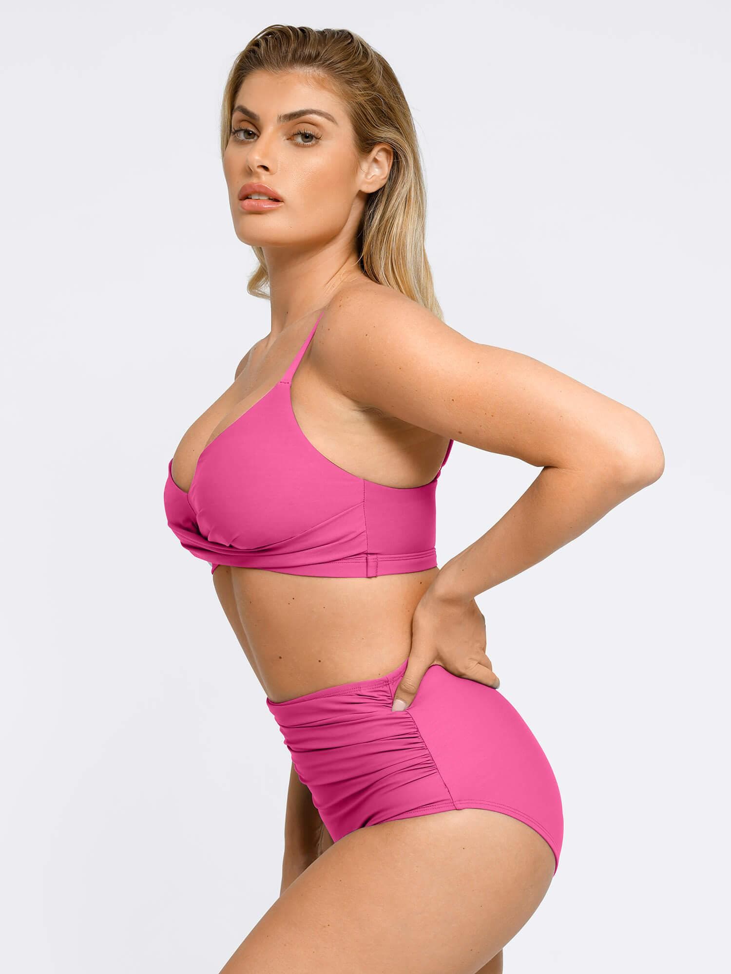 Şekillendirici Buruşuk Şekillendirici Bikini Üst Ve Alt Takımı