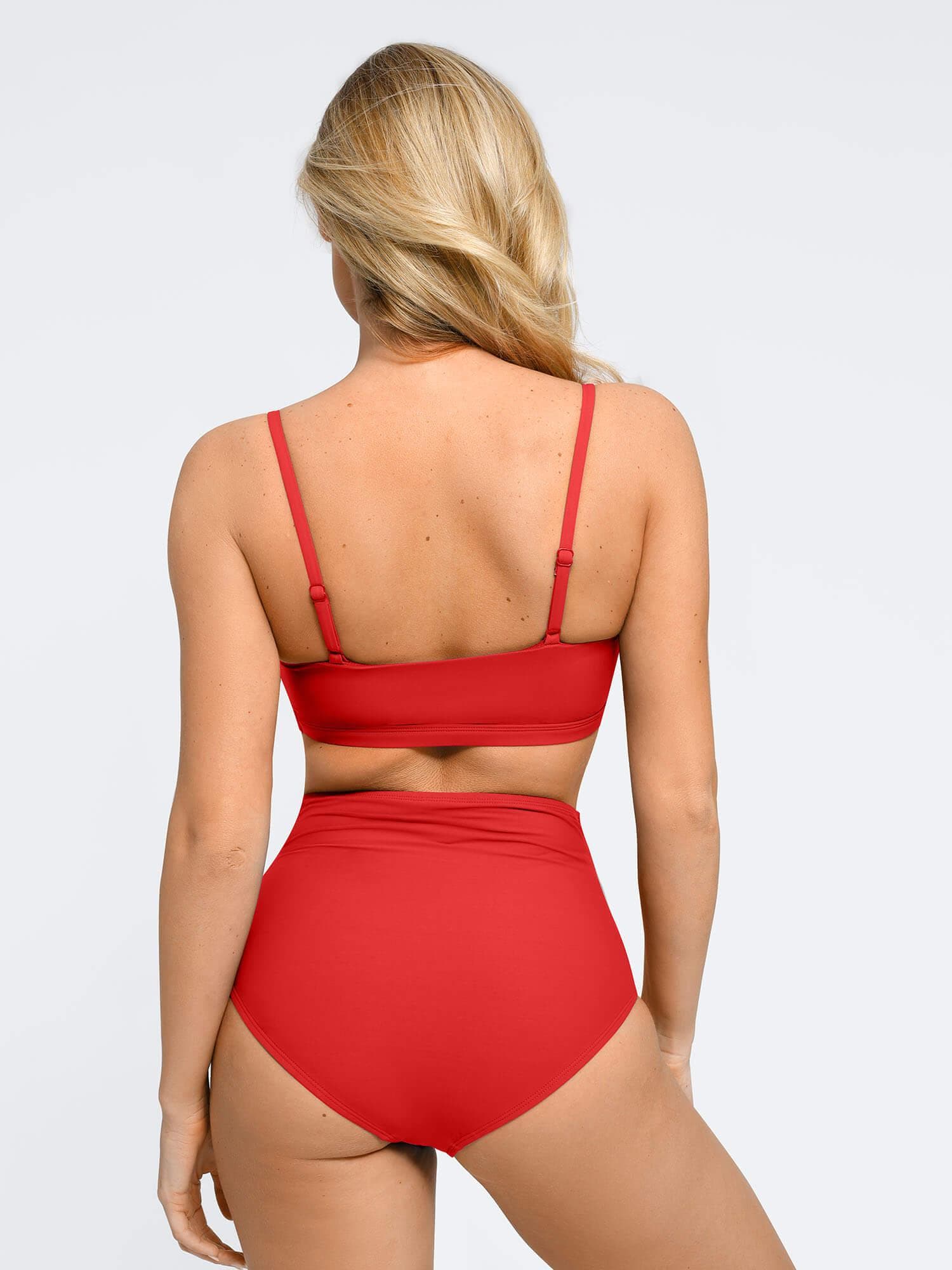 Şekillendirici Buruşuk Şekillendirici Bikini Üst Ve Alt Takımı