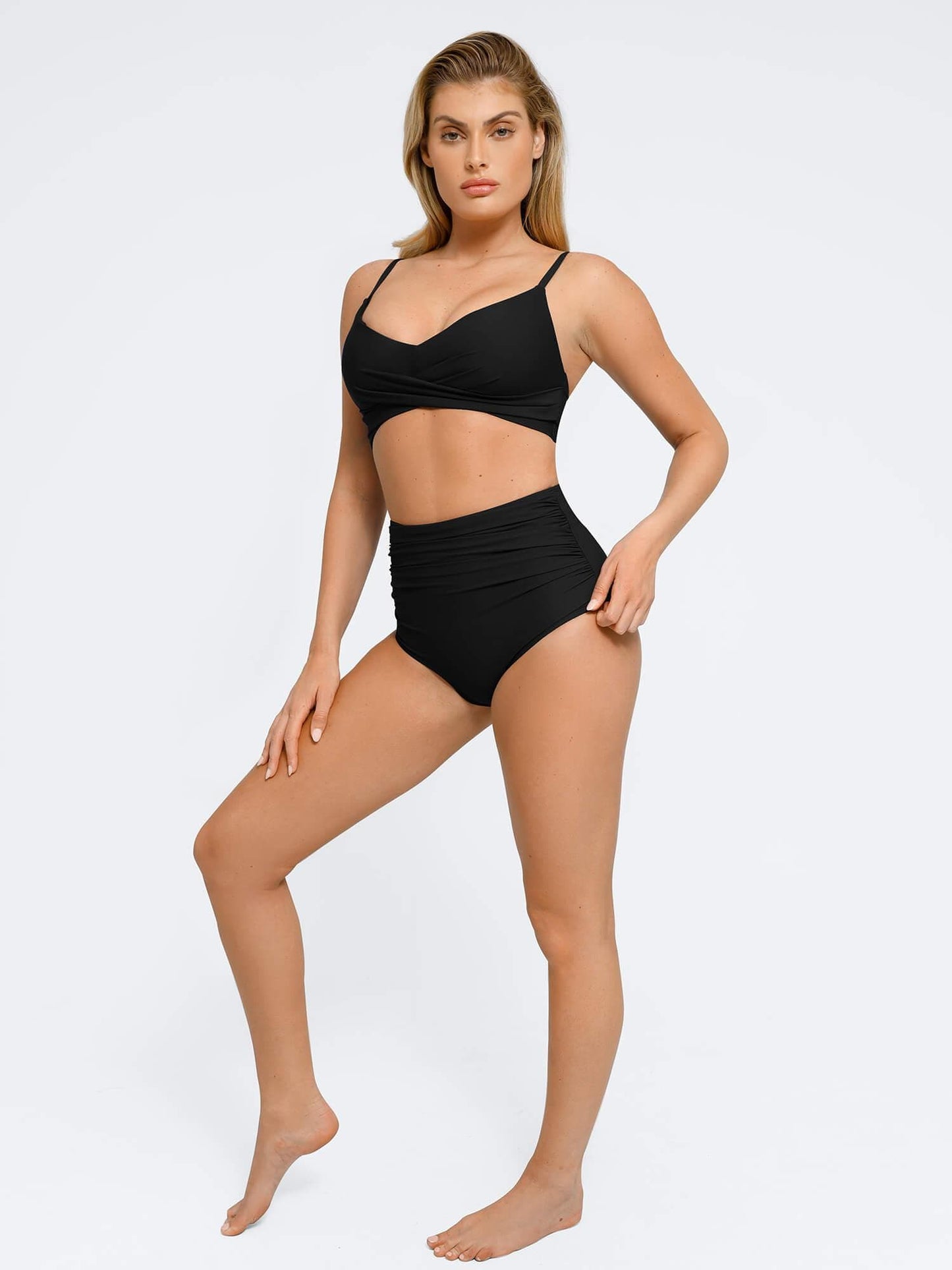 Şekillendirici Buruşuk Şekillendirici Bikini Üst Ve Alt Takımı