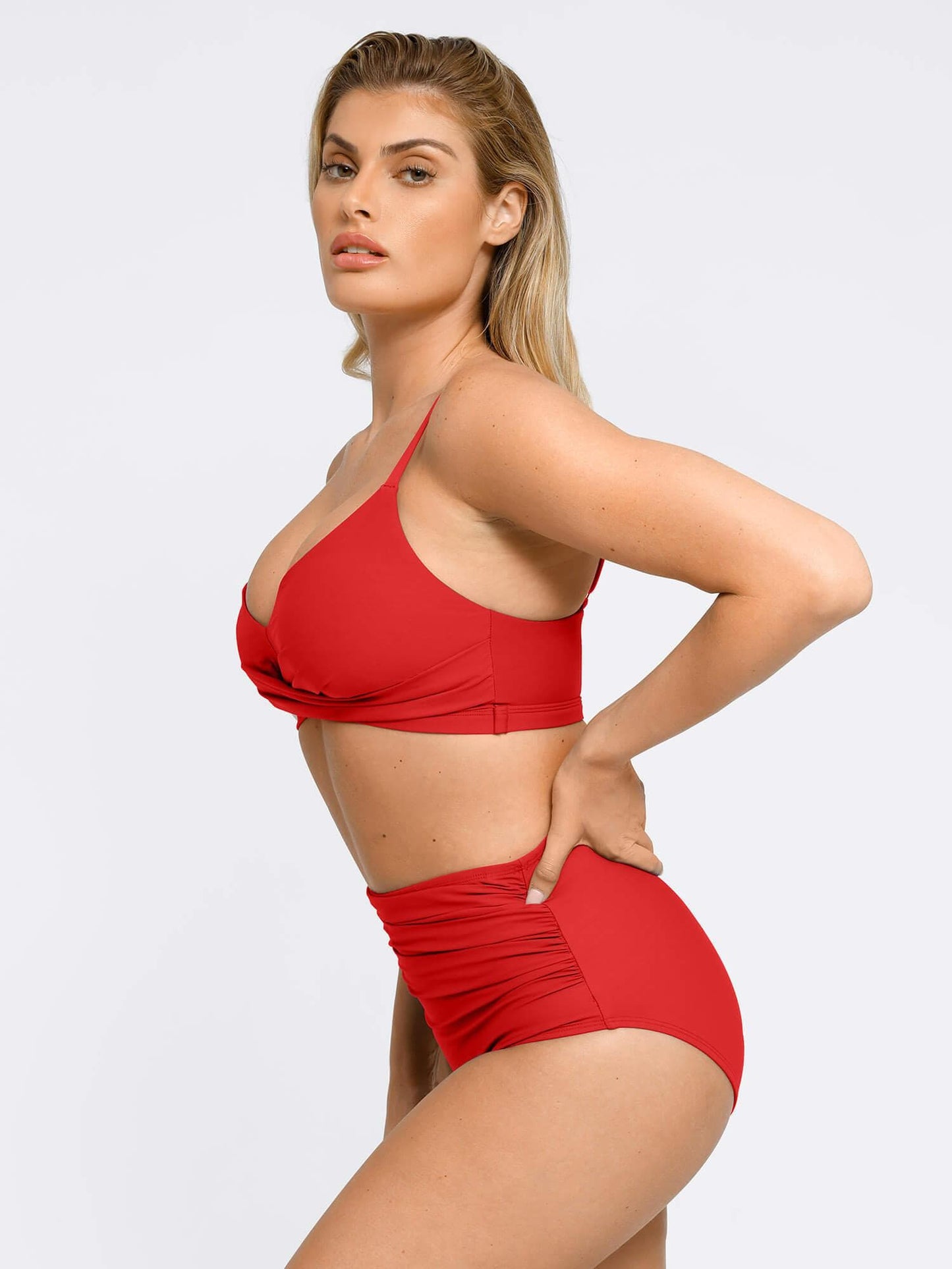 Şekillendirici Buruşuk Şekillendirici Bikini Üst Ve Alt Takımı