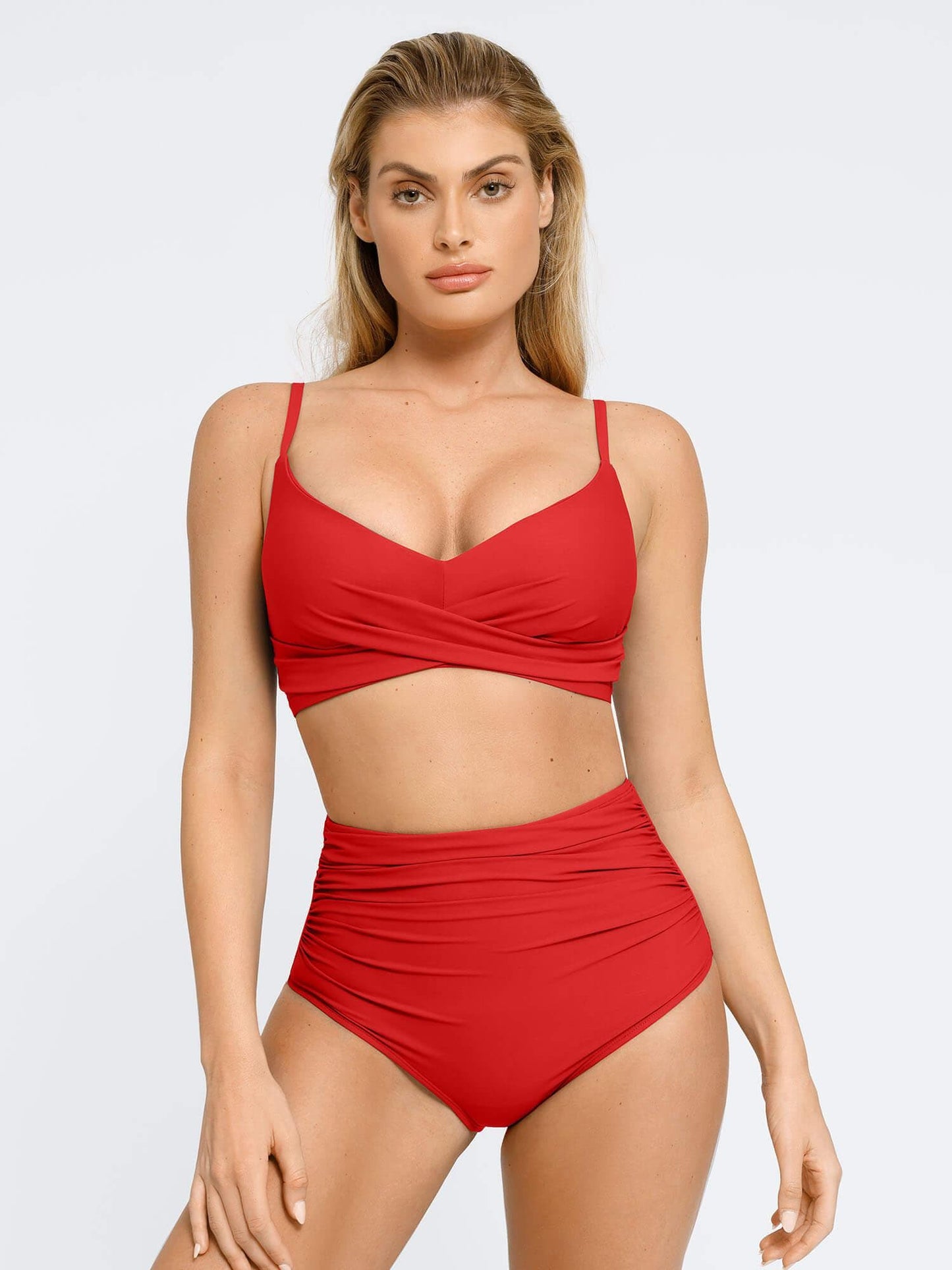 Şekillendirici Buruşuk Şekillendirici Bikini Üst Ve Alt Takımı