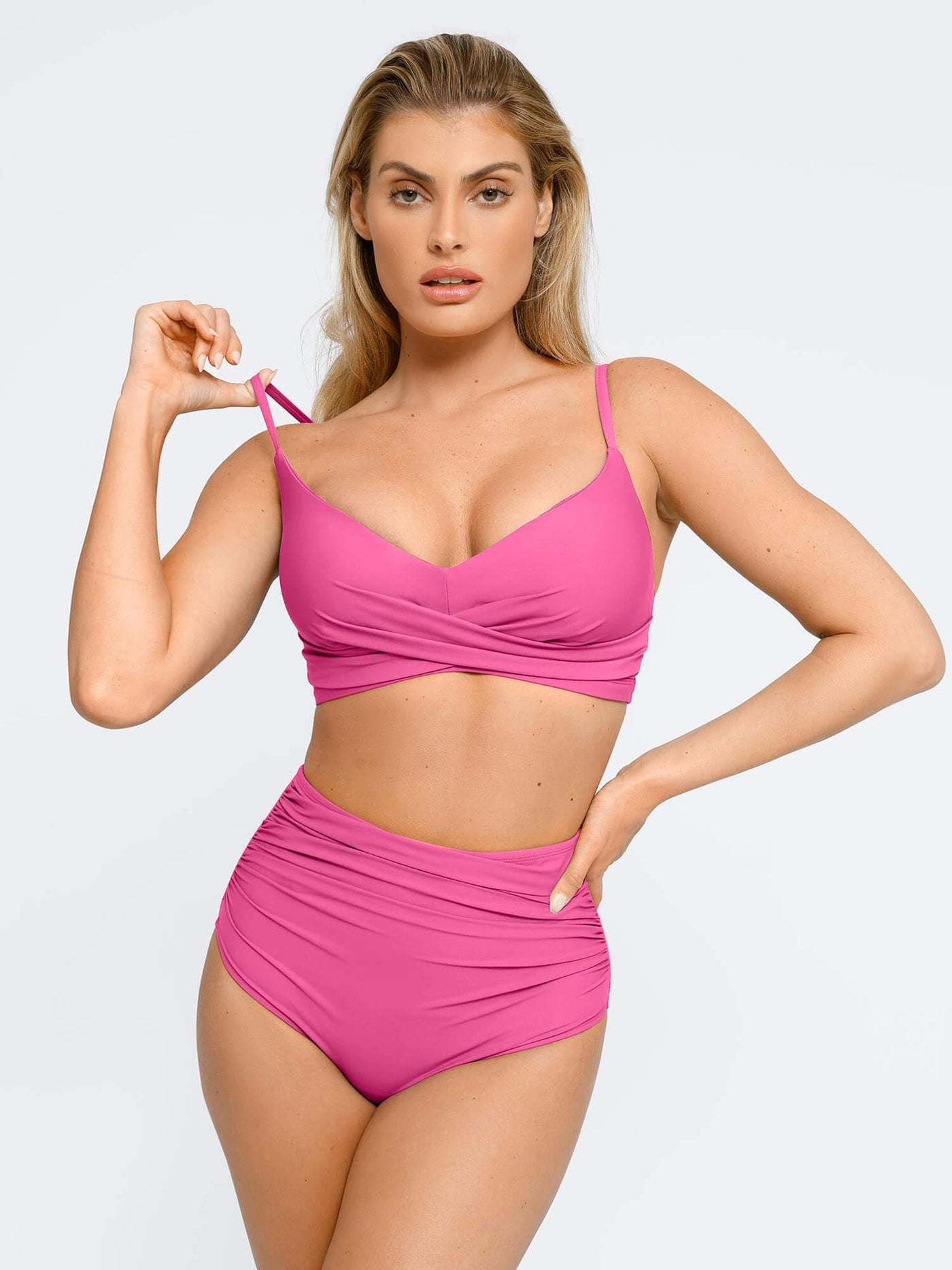 Şekillendirici Buruşuk Şekillendirici Bikini Üst Ve Alt Takımı