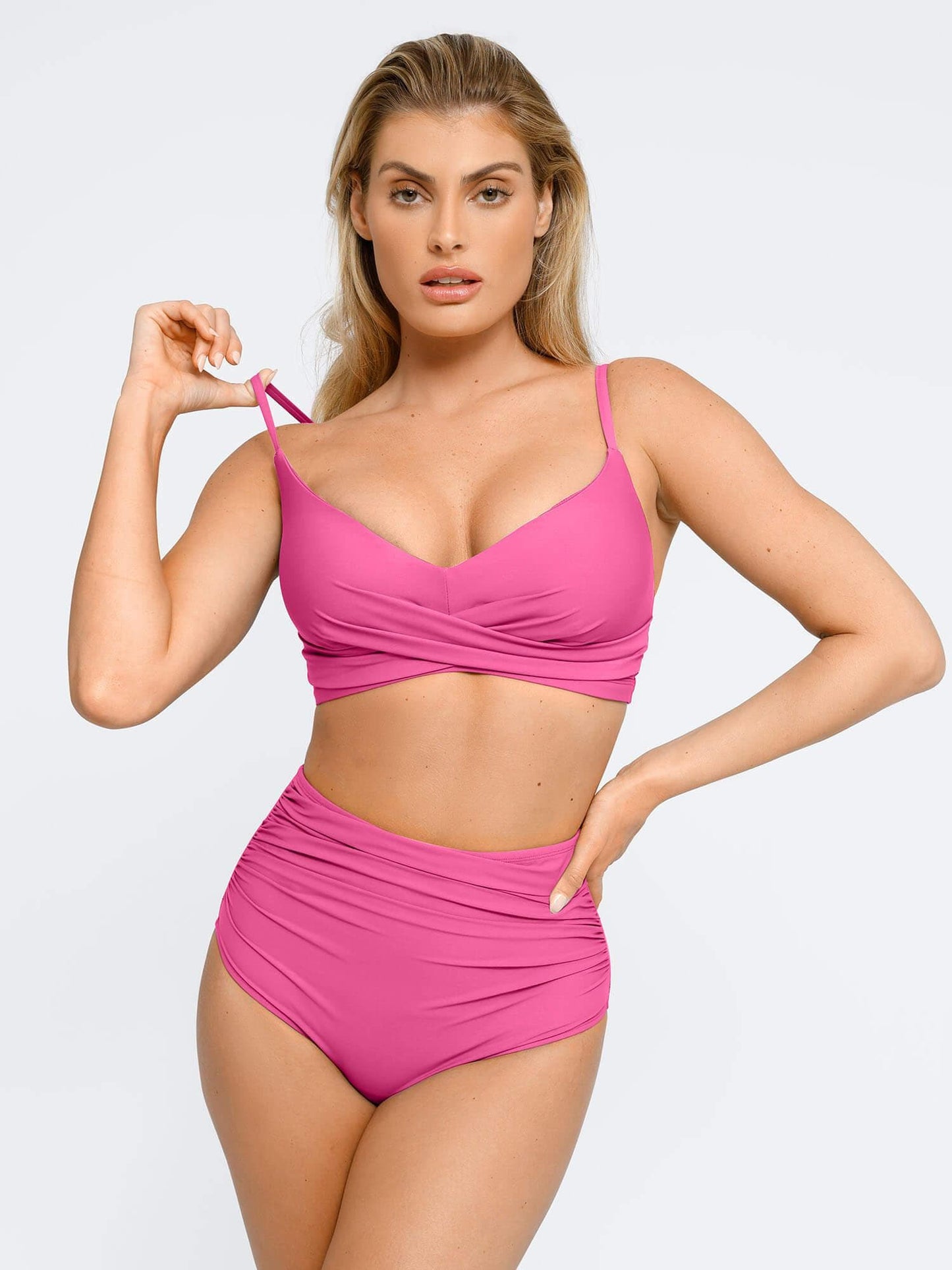 Şekillendirici Buruşuk Şekillendirici Bikini Üst Ve Alt Takımı