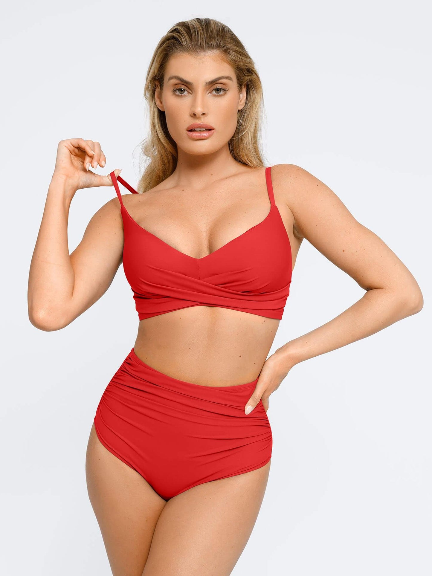 Şekillendirici Buruşuk Şekillendirici Bikini Üst Ve Alt Takımı