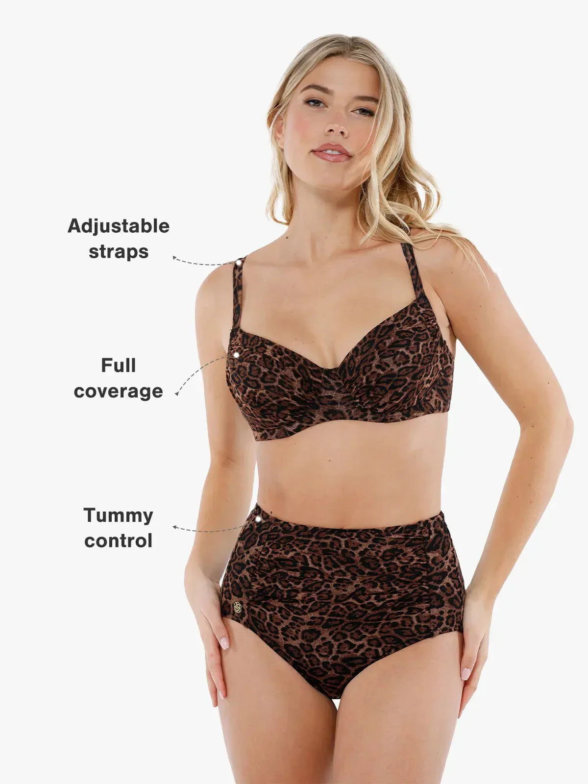 Şekillendirici Buruşuk Karın Kontrol Bikini Takımı